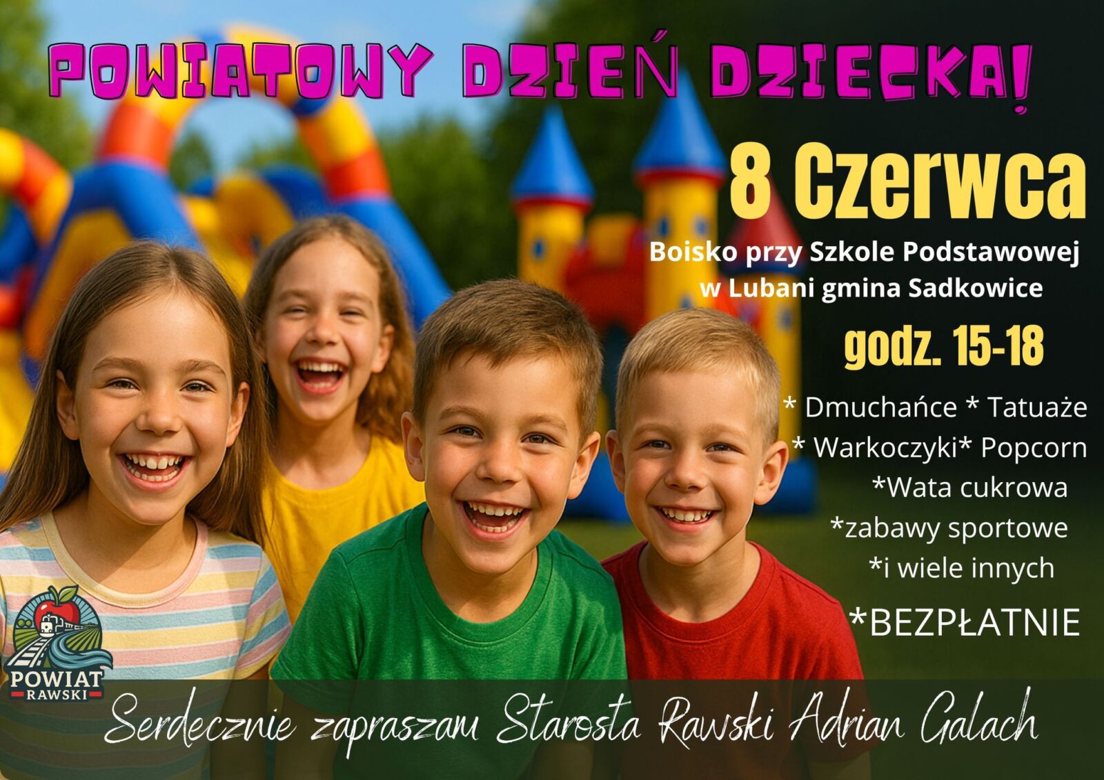 Powiatowy Dzień Dziecka w Lubani (gmina Sadkowice). Warto tam być