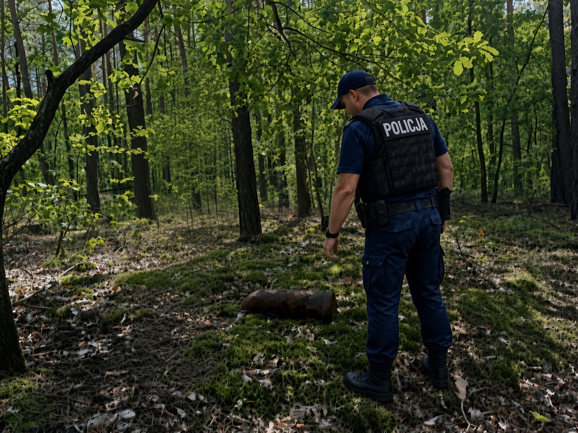 Rawianka znalazła niewybuch. Znalezisko zabezpieczyła policja
